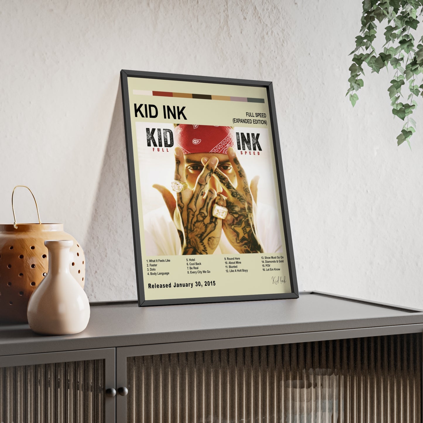 Kid Ink - Full Speed Album Cover Poster