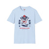 Light Blue t-shirt with Forrest Gump Running Club Movie Parody