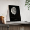 Personalised Moon Phase Birthday Gift Print Poster Kingz