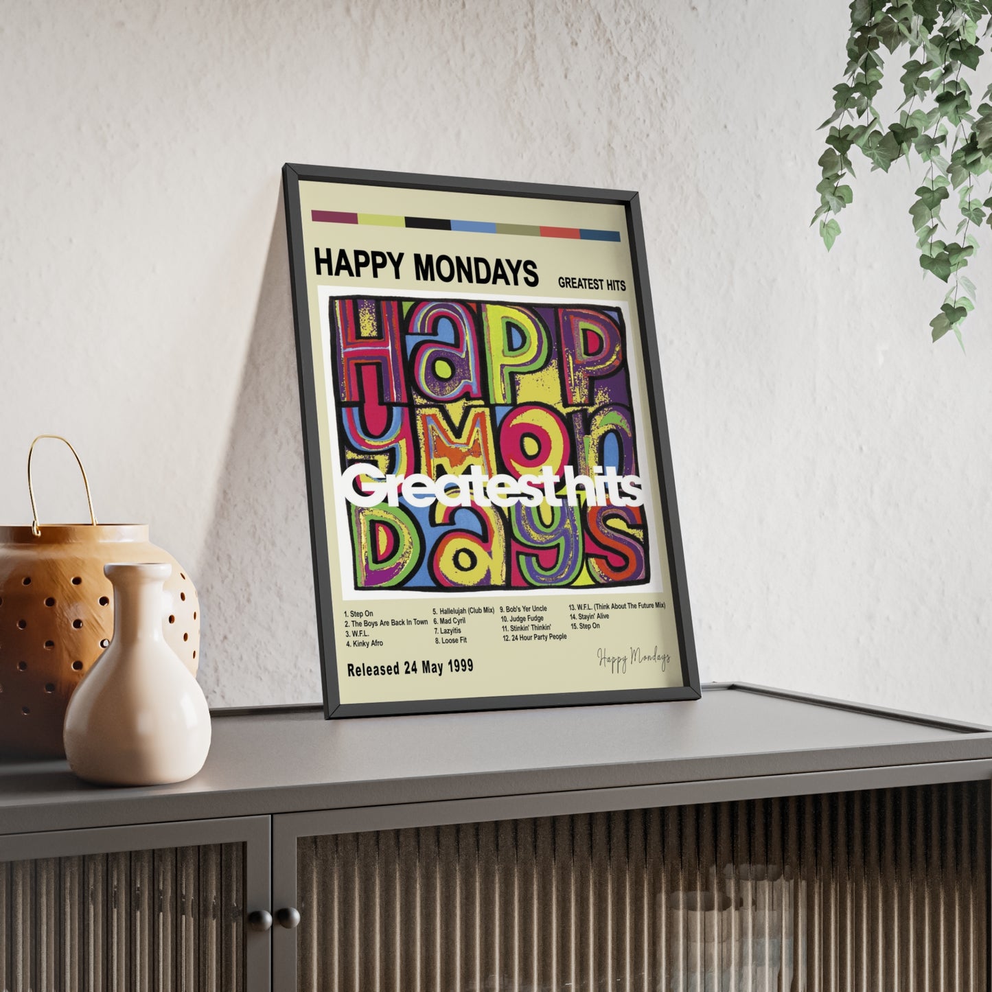 Happy Mondays - Greatest hits Album Cover Poster