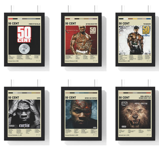 50 Cent Album Cover Poster - Poster Kingz