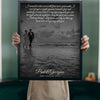 Lifestyle - Personalised Couple Song Lyrics Photo Print held up in a bright room