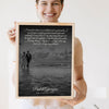 Lifestyle - Personalised Couple Song Lyrics Photo Print held by a smiling woman