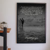 Lifestyle - Personalised Couple Song Lyrics Photo Print hanging on a living room wall