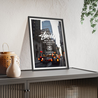 Stussy Brand Cities Street View Poster