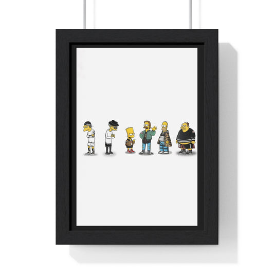 The Simpsons Characters Streetwear Fashion Poster