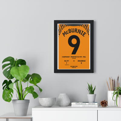 Hull City Championship Play-Off Final 2026 poster McBurnie 90+5 Wembley print
