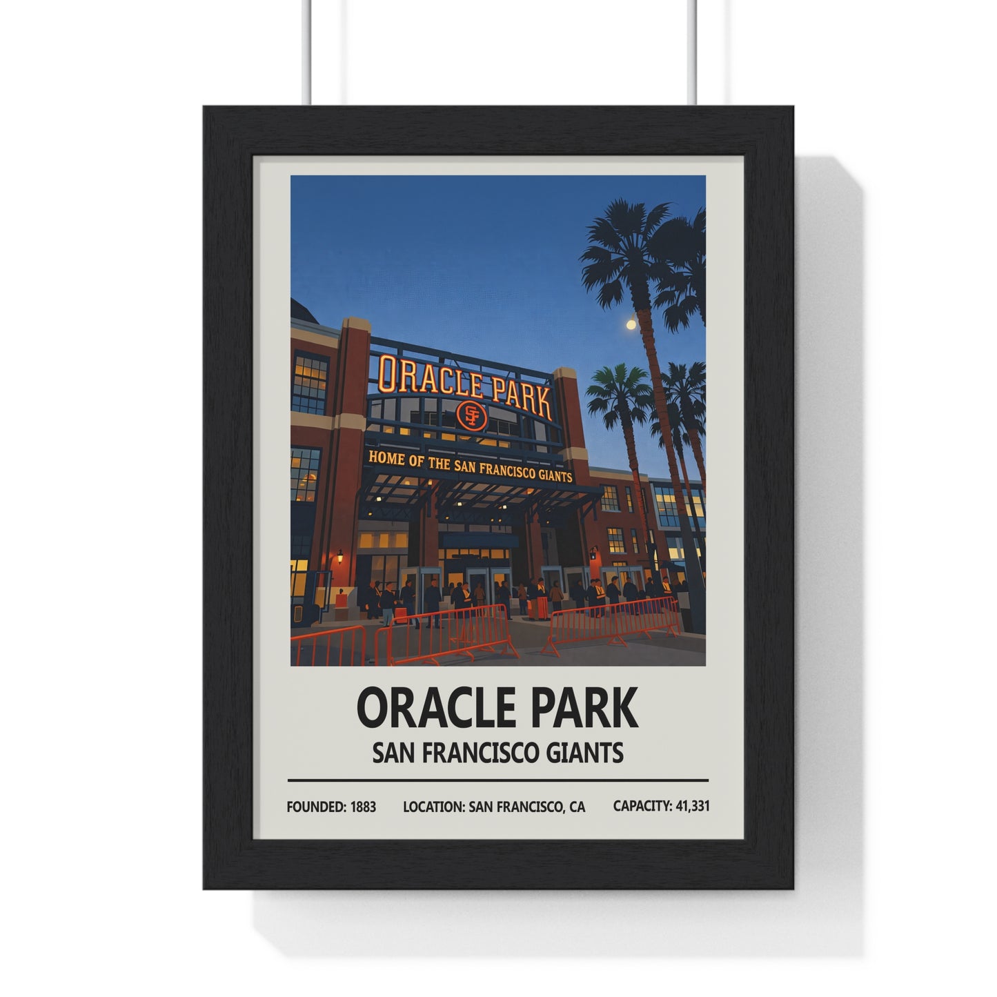 Oracle Park San Francisco Giants print – iconic baseball stadium wall art