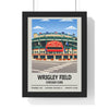 Chicago Cubs historic Wrigley Field baseball print