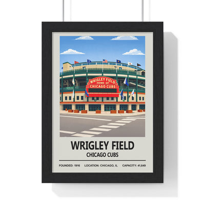 Chicago Cubs historic Wrigley Field baseball print