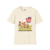 Navy t-shirt with The Big Cats Theory Cat Parody