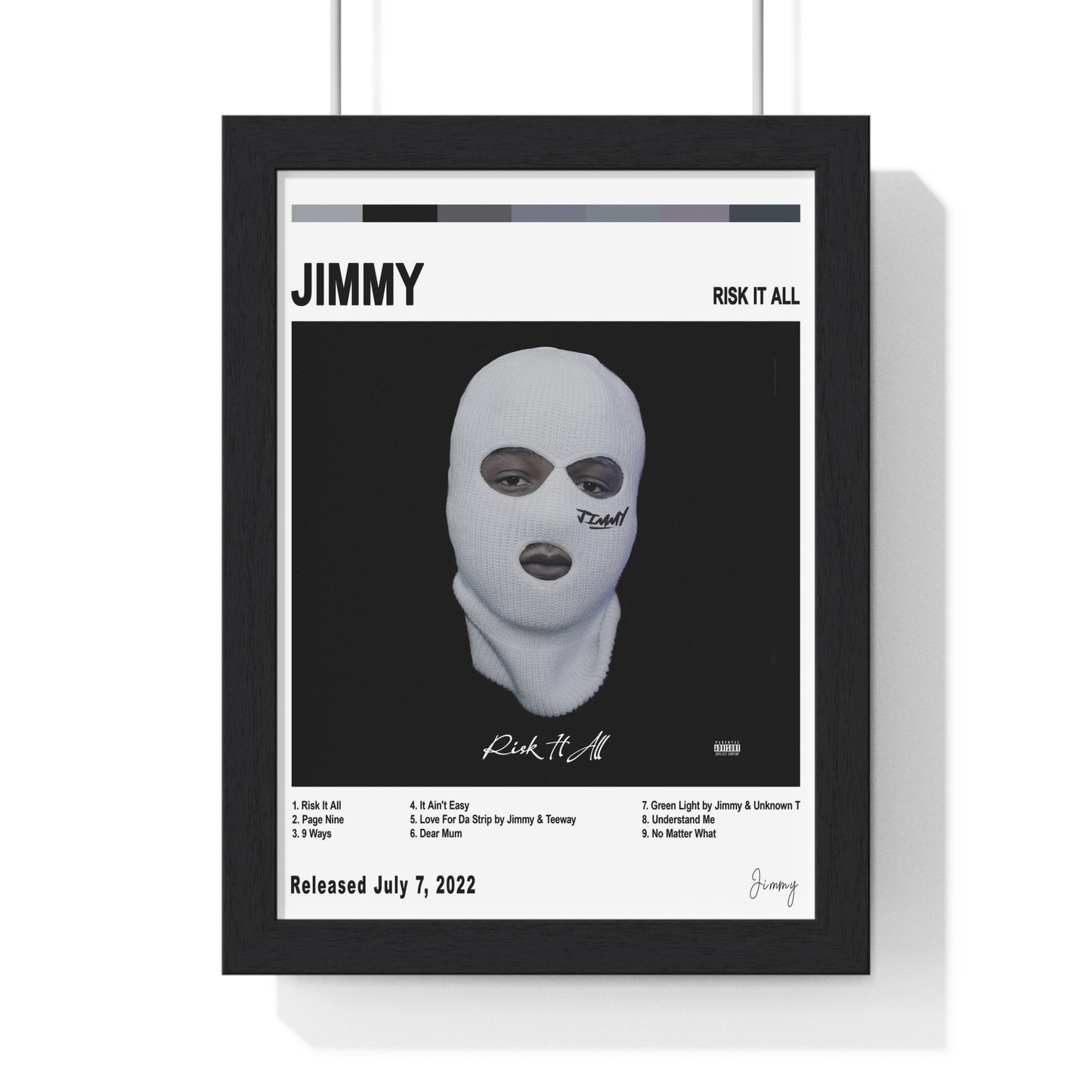 Jimmy - Risk It All Album Poster