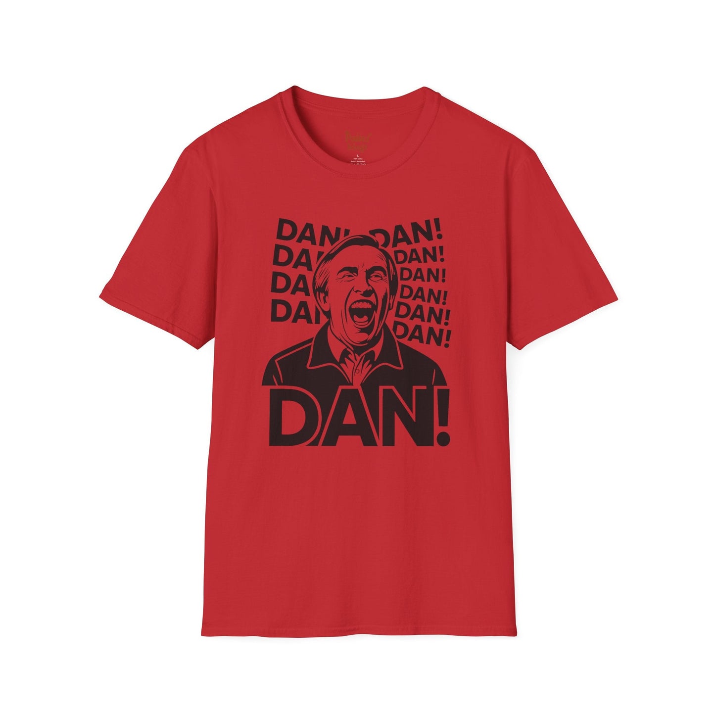 Light Blue t-shirt with Alan Partridge DAN! TV Comedy Parody
