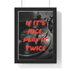 01 Vinyl Records poster framed in black wood on white wall