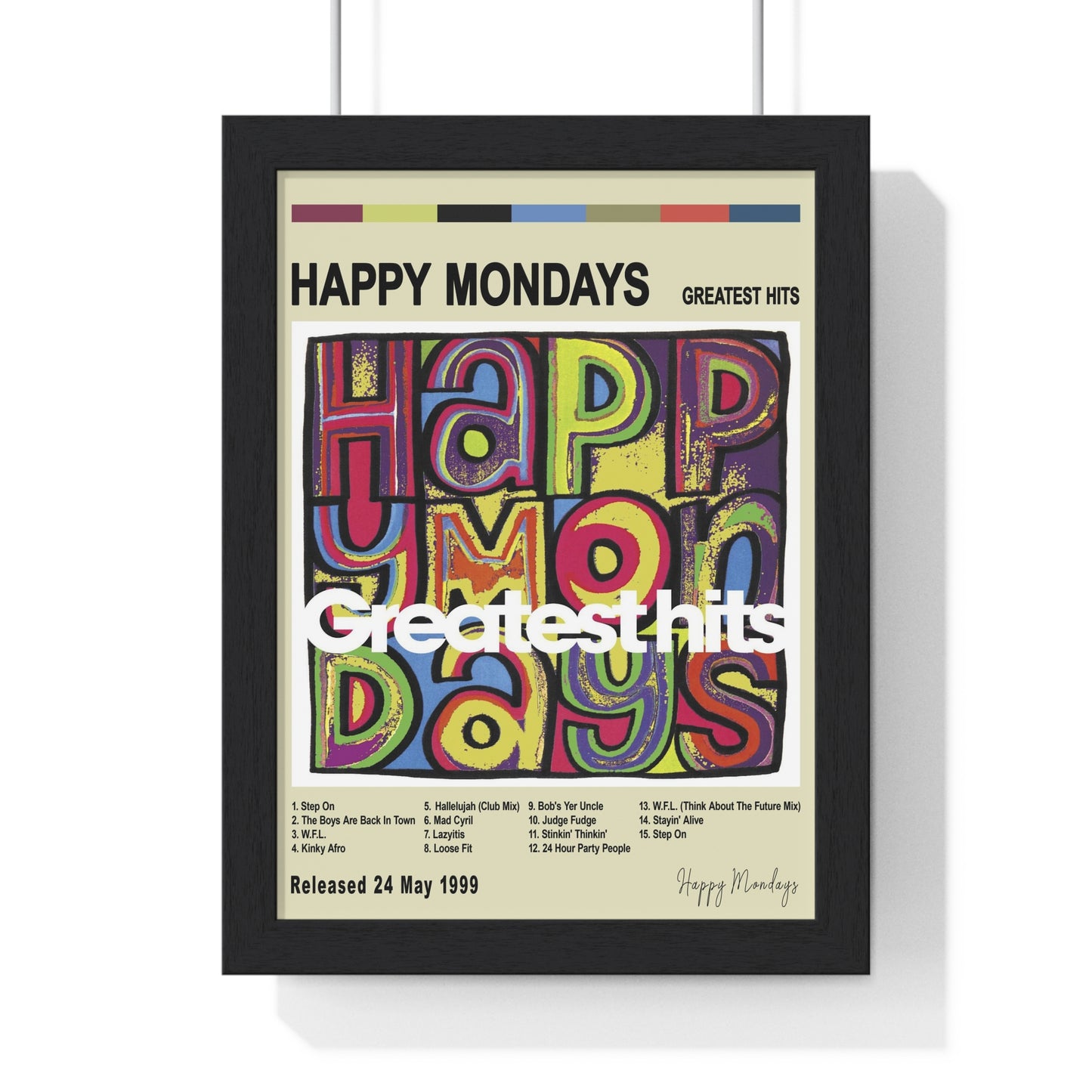 Happy Mondays - Greatest hits Album Cover Poster