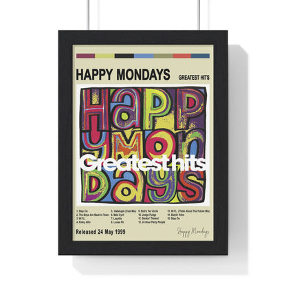 Happy Mondays - Greatest hits Album Cover Poster