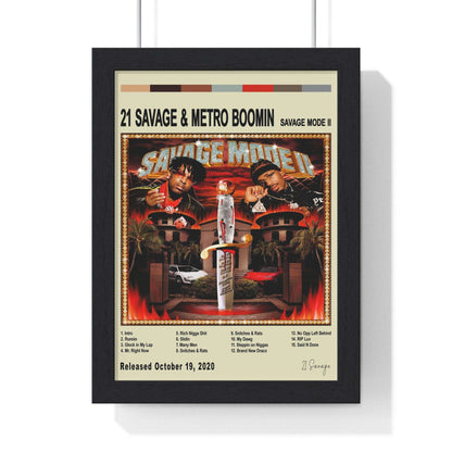 21 savage - SAVAGE MODE II - Album Cover Poster