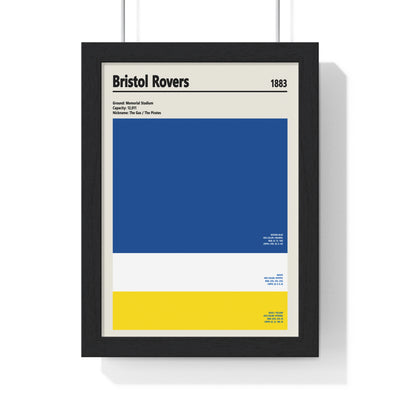 Bristol Rovers colour swatch print football wall art