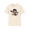 White t-shirt with AC/DC Baby Blocks Parody Rock