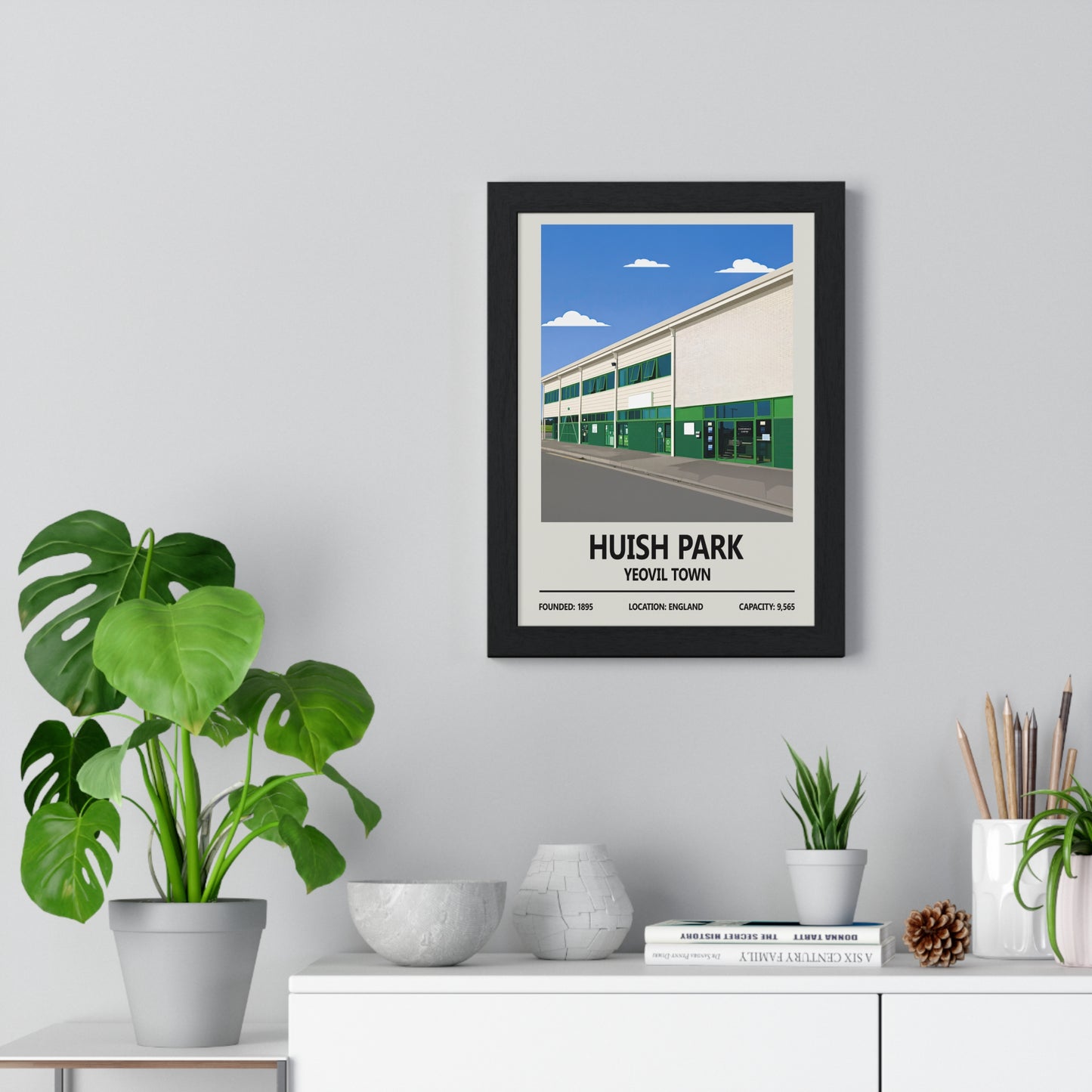 Yeovil Town stadium wall art gift – Huish Park print for fans