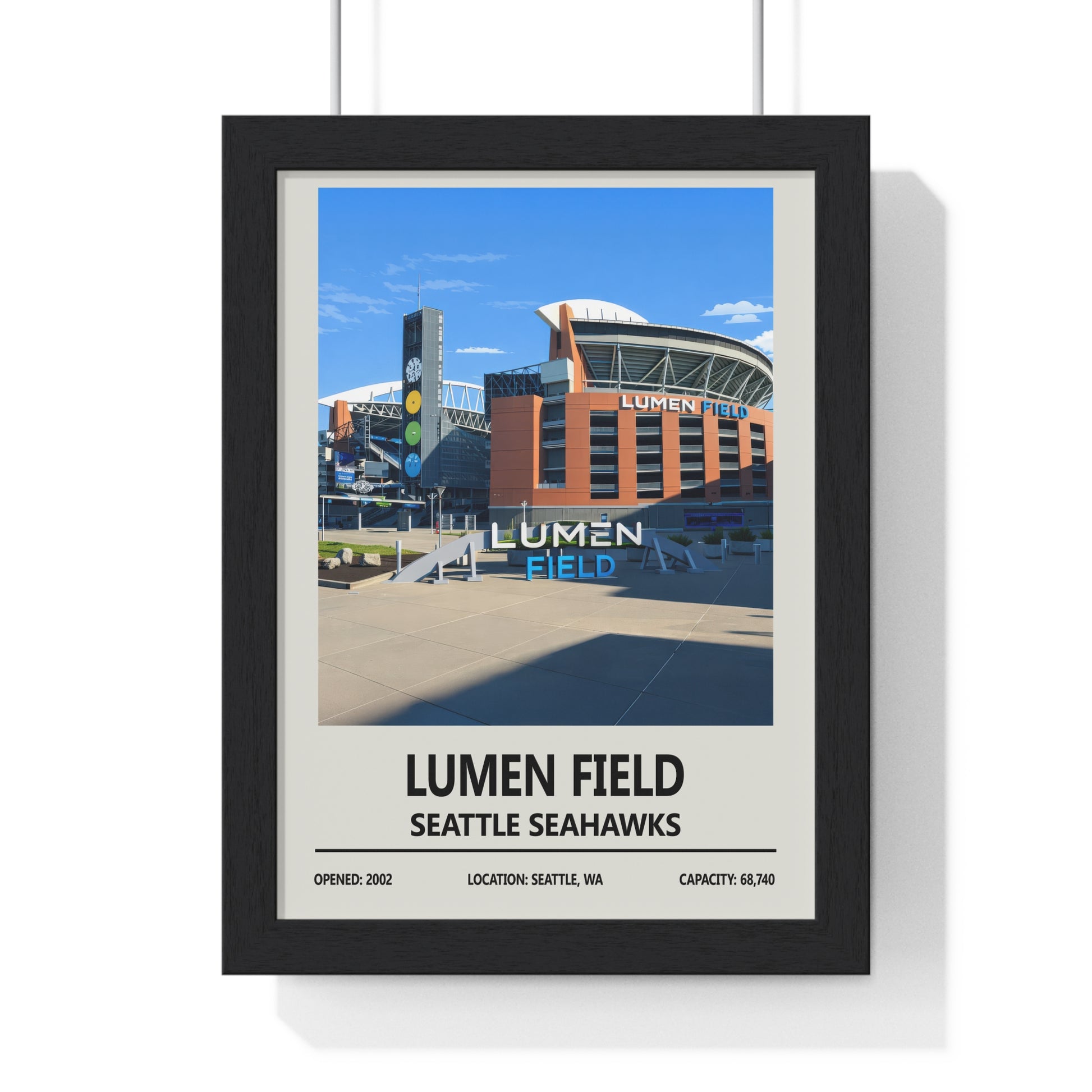 Lumen Field Seattle Seahawks illustrated stadium print
