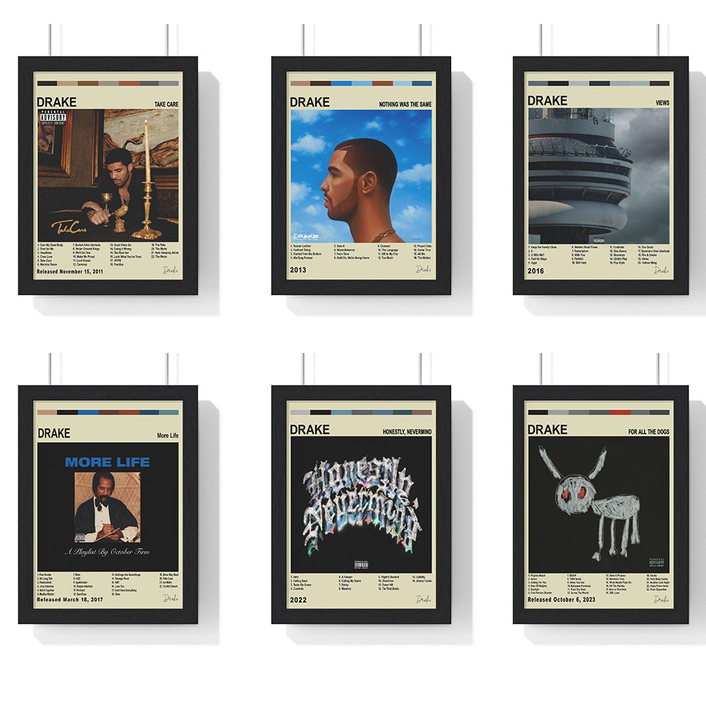 Drake Album Collection Poster