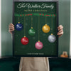 Lifestyle - Personalised Family Christmas Bauble Print held up in a bright room
