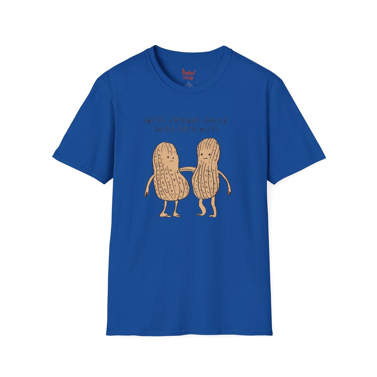 Grey t-shirt with We're Both Nuts Best Friend Peanut