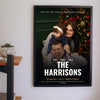 Lifestyle - Personalised Family Movie Poster hanging on a living room wall