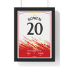 West Ham Conference League Final 2023 Bowen 20 third kit framed football poster