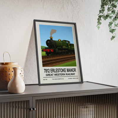 Framed 7812 Erlestoke Manor poster