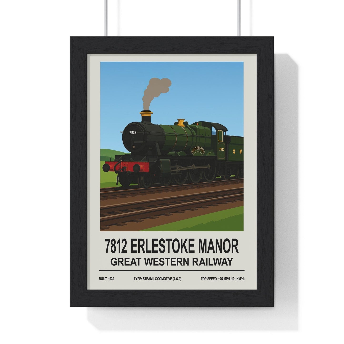 Framed 7812 Erlestoke Manor poster