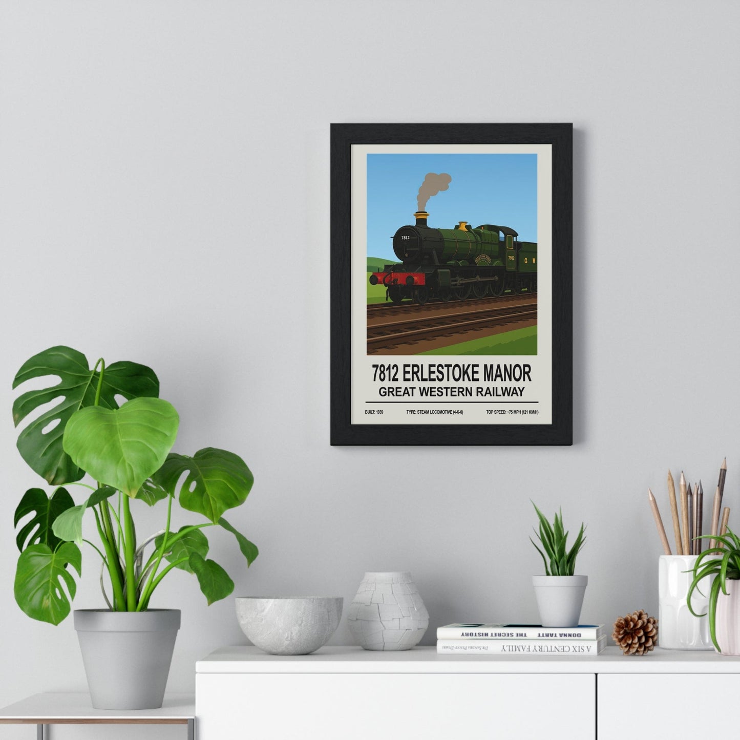 Framed 7812 Erlestoke Manor poster