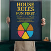 Lifestyle - Personalised Family Trivia Print held up in a bright room