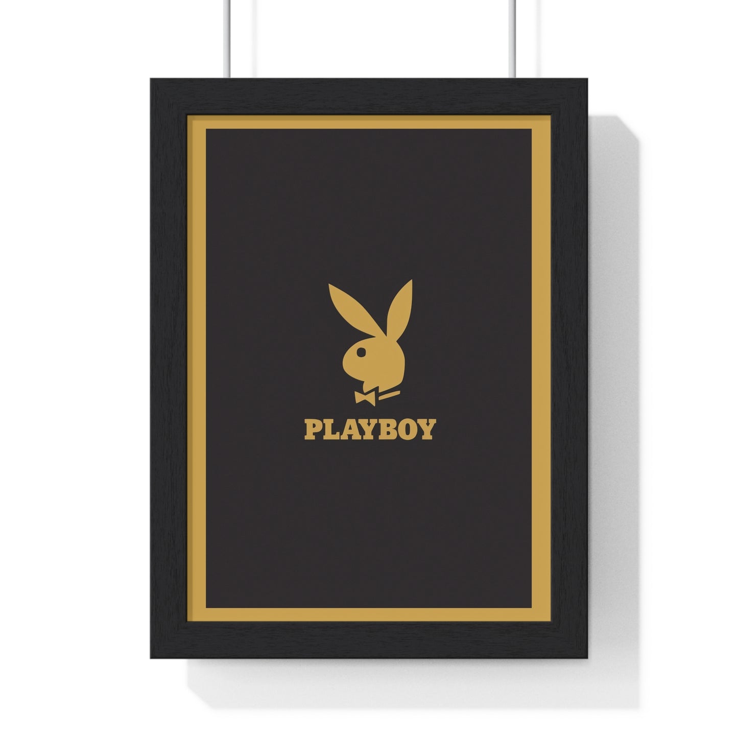 Elegant Playboy Logo Gold Poster