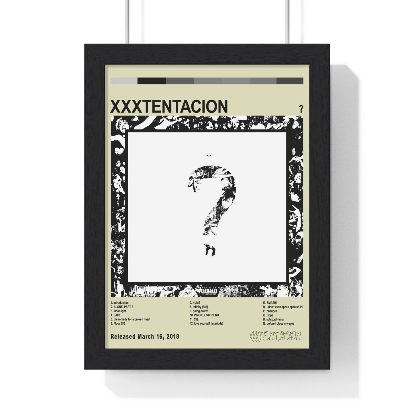 XXXTENTACION - question ? Album Cover Poster