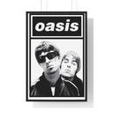 Oasis Logo Black and White Band Photo Maxi Poster Poster Kingz