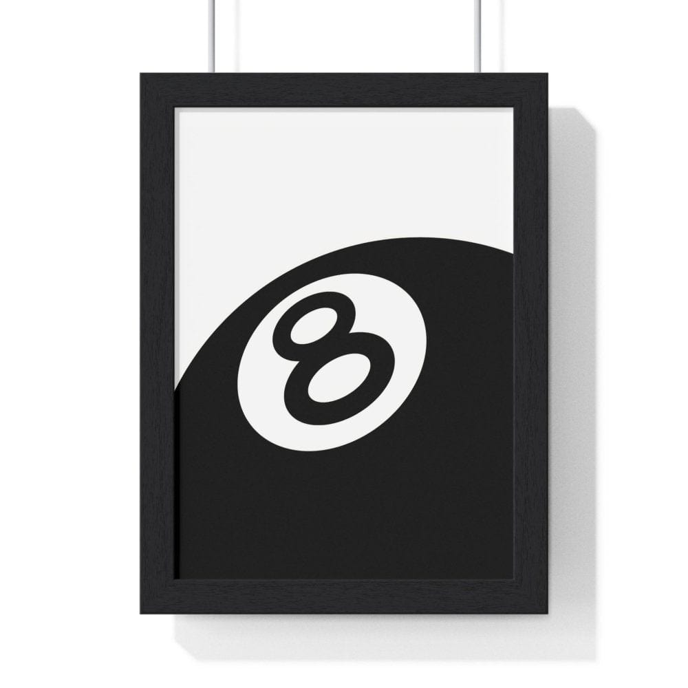 Framed 8 Ball poster