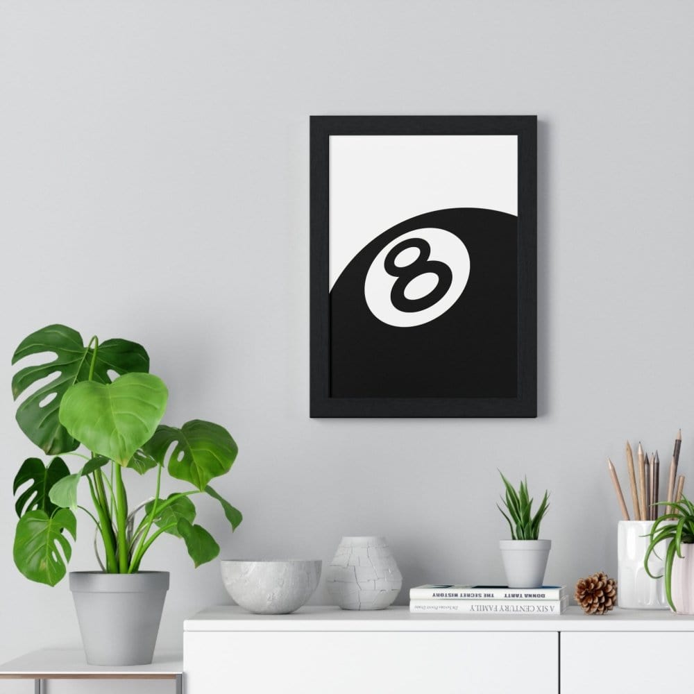 Framed 8 Ball Print Minimalist Streetwear Inspired print