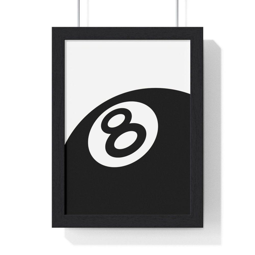 8 Ball Poster - Streetwear - Inspired Minimalist Wall Art - Poster Kingz - A5 (unframed) - 