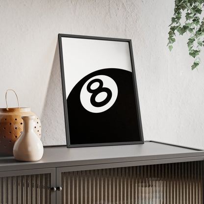 8 Ball Poster - Streetwear - Inspired Minimalist Wall Art - Poster Kingz - A5 (unframed) - 