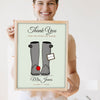 Lifestyle - Personalised Thank You Teacher Print held by a smiling woman