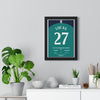 Tottenham Lucas 27 Ajax comeback poster shown framed on wall