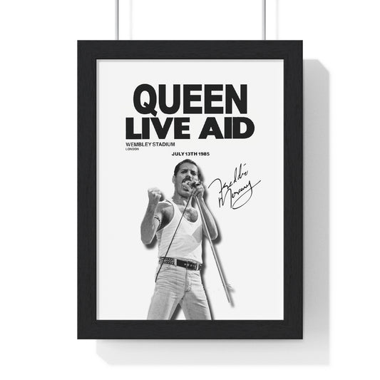 Freddie Mercury Queen Live Aid Poster