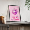 Framed Pink Disco Kitchen Print This Kitchen is for Dancing print