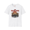 Black t-shirt with The Young Boys Lost Boys Horror Parody