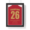 Lincoln City League One Winners 2026 Champions 26 framed poster