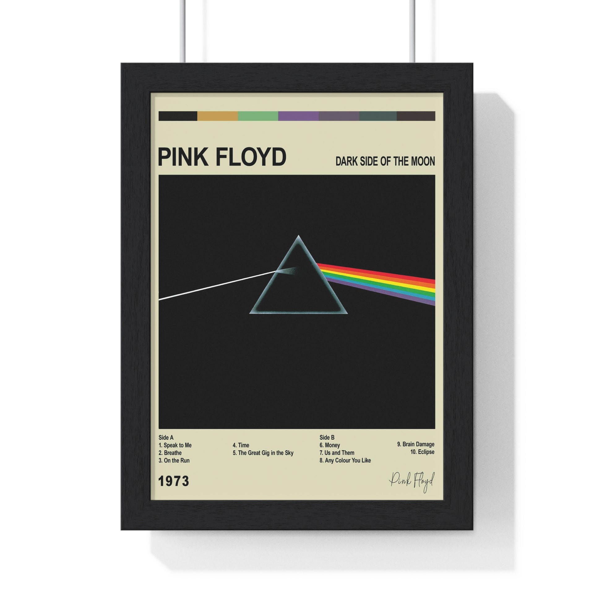 Hal Leonard Pink Floyd Dark Side of the Moon Group Wall Poster