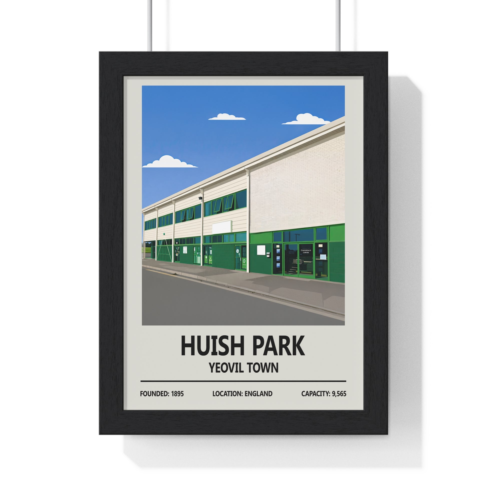 Huish Park Yeovil Town print – classic football stadium wall art