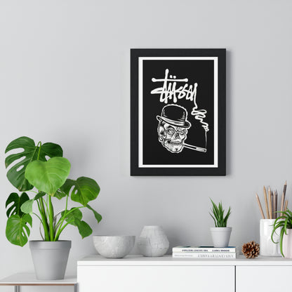 Stussy Skull with Hat and Cigarette Poster